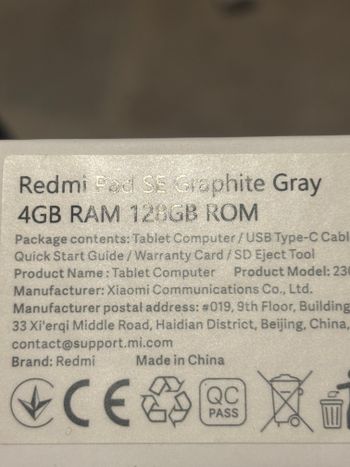 Buy Redmi pad se plansete 4/128 Gb