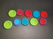 10x Pultelio analogų papildomos apsauginės gumos / caps'ai / stick'ų apsauga