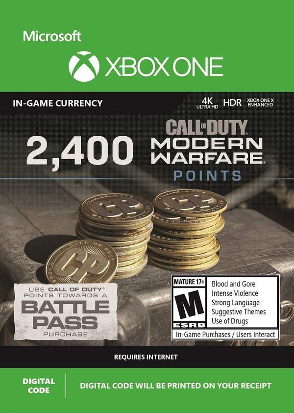 Compra 2400 Call of Duty points Xbox Live key mais barato