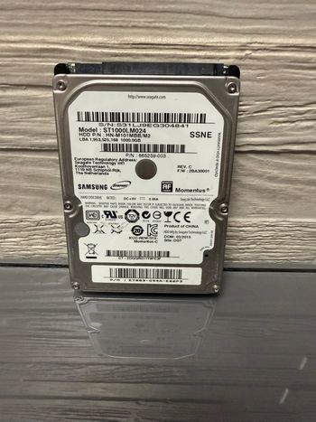 Seagate Momentus 1 TB HDD Storage