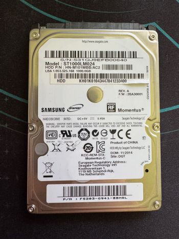 Samsung Momentus 1TB 