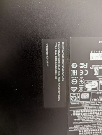 HP EliteDesk 800 g2 / I3-6gen / 8gb RAM / 240gb SSD