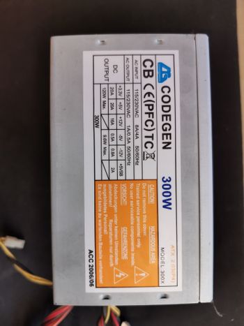 CODEGEN 300W ATX 2.03(P4) + sata-molex