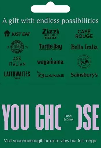You Choose Food & Drink Gift Card 100 GBP Key UNITED KINGDOM
