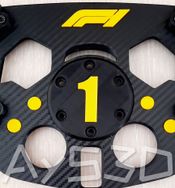 MOD F1 PERSONALIZADO center cap nombre accesorio superior logo para Logitech G29