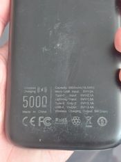 Power bank 5000mAh + 2 laidai | usb-c & usb-a | Wireless įkrovimas