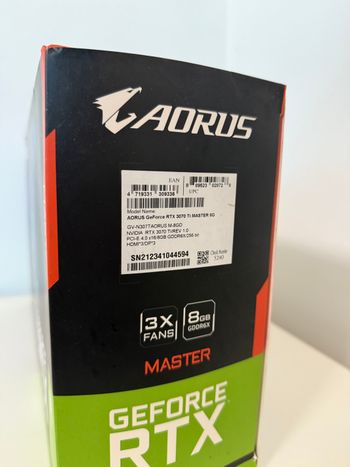 AORUS RTX 3070TI 8GB LCD