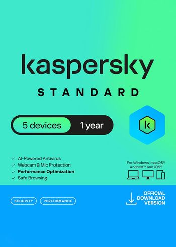 Kaspersky Standard (1 Year / 5 Devices) Key EUROPE