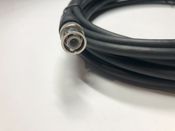 Coaxial RG59 Cable Assembly, BNC Plug to BNC Plug, 75 ohm, 16.4 ft, 5 m, Black