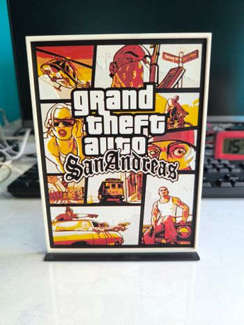 Grand Theft Auto San Andreas žaidimo logotipo animacija 