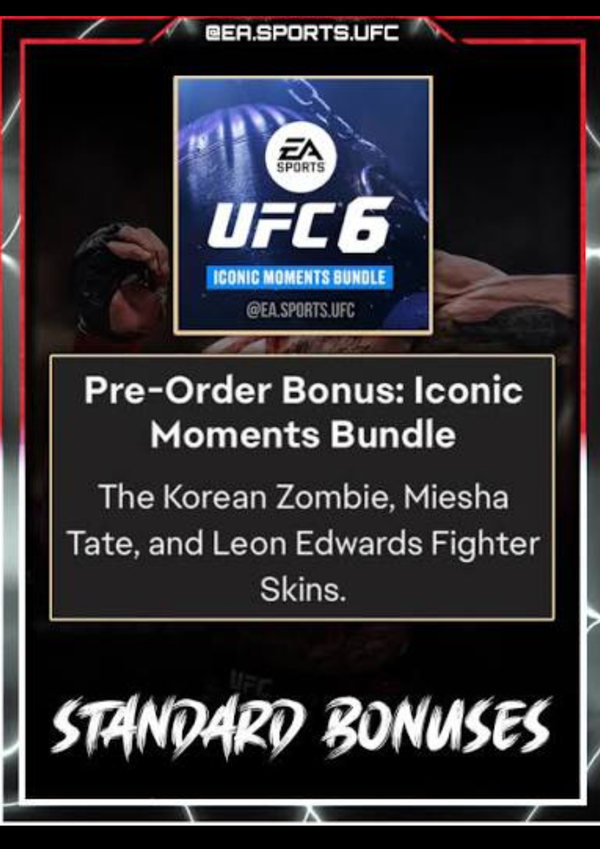 UFC® 6 Pre-Order Bonus (DLC) (PS5) PSN Key EUROPE