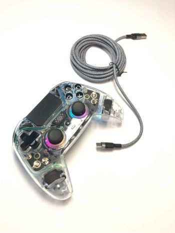 Buy Deltaco Gaming GAM-169-T Transparent Wireless Controller PS4, PC, Android, iOS