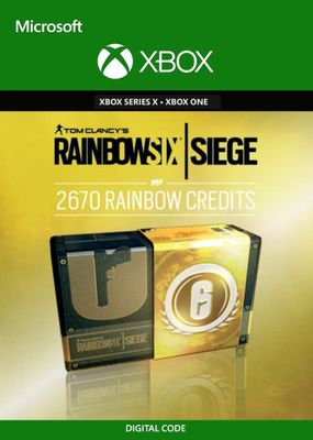 TOM CLANCY'S RAINBOW SIX SIEGE: 2670 R6 CREDITS Código de Xbox Live  GLOBAL