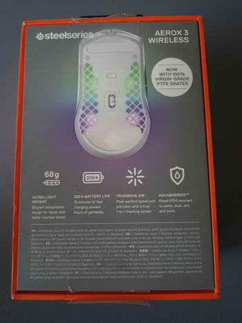 SteelSeries Aerox 3 Wireless White pelytė