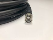 Coaxial RG59 Cable Assembly, BNC Plug to BNC Plug, 75 ohm, 16.4 ft, 5 m, Black