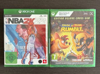 Neišpakuoti Nba22 ir Crash rumble xbox žaidimai!