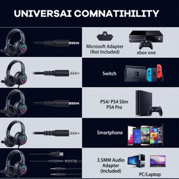 Onikuma X7 Pro gaming headphones (žaidimų ausinės) for sale