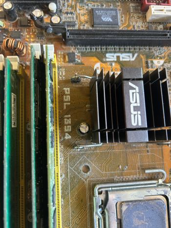 Asus P5L + Intel Core + RAM + BOX Cooler for sale