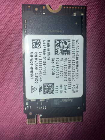 Western Digital PC SN740 512gb