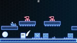 2D Neon Cube