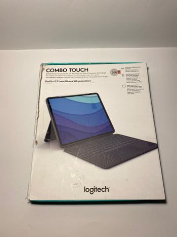 Logitech Combo Touch iPad Pro 12.9” 4th ir 5th gen klaviatūra tablet keybord