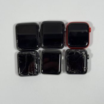 6x *UNTESTED* Apple Watch Smartwatches Various Colors with Strap Parts