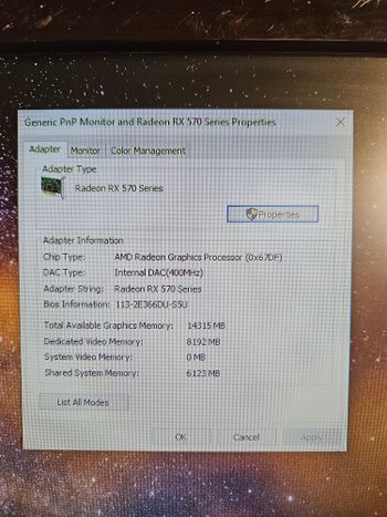 Redeem Sapphire Radeon RX 570 8 GB 1168-1340 Mhz PCIe x16 GPU