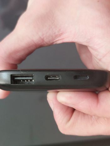 Power bank 5000mAh + 2 laidai | usb-c & usb-a | Wireless įkrovimas