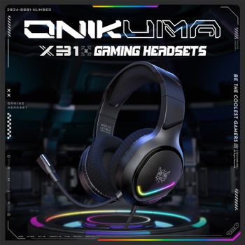 Onikuma X31 gaming headphones (žaidimų ausinės)