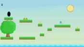 Lost jumping frog