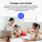 Get NordVPN Basique - 6 Mois - 10 Appareils (PC/MAC/Mobile) Logiciel VPN Premium - FRANCE