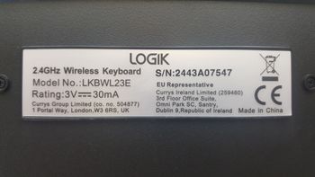 klaviatura logik LKBWL23E