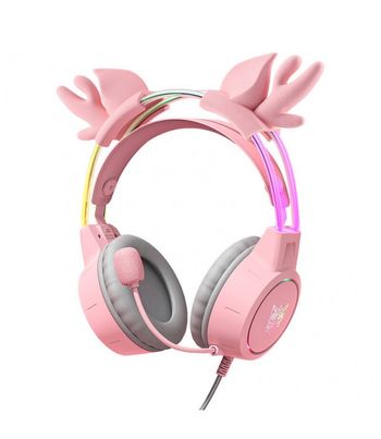  Onikuma X15 Pro Pink Deer Horns gaming headphones (žaidimų ausinės)