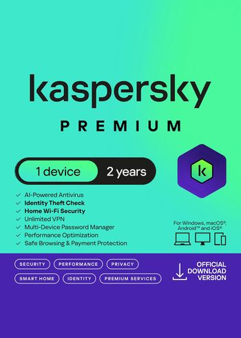 Kaspersky Premium (2 Years / 1 Device) Key UNITED KINGDOM/IRELAND