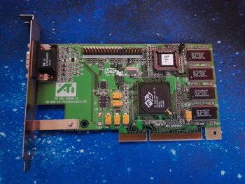 ATI 3D Rage Pro vaizdo plokštė retro kompiuteriams
