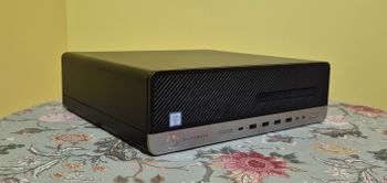 Kompiuterio Komplektas: HP EliteDesk 800 G3 SFF + Ekranas, Pelė ir Klaviatūra