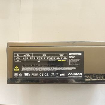 ZALMAN ZM850-HP 850W GPU 2x8 + 1x6 CPU 1x8 Semi Fanless PSU maitinimo blokas PC Power supply maitekas maitblokis