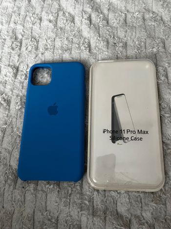 iphone 11 pro max case silicone blue