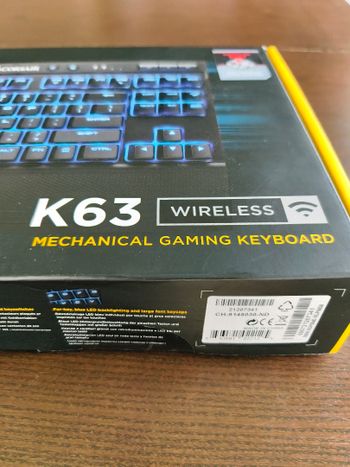 corsair k63 wirreless mechaninė 