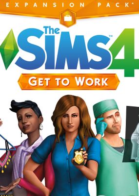 The Sims 4: Get to Work (DLC) Origin key cover