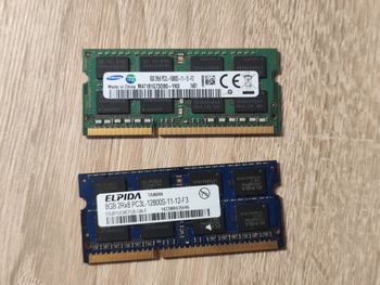 2 vnt. 8GB SoDIMM DDR3L 12800S RAM