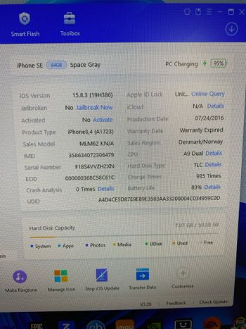 Apple iPhone SE 64GB Space Gray