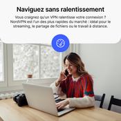 NordVPN Basique - 6 Mois - 10 Appareils (PC/MAC/Mobile) Logiciel VPN Premium - FRANCE