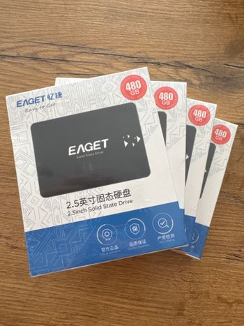 4x 480GB SSD nauji 