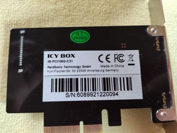Redeem ICY BOX USB 3.2 Gen2 plokštė – 2x USB-C