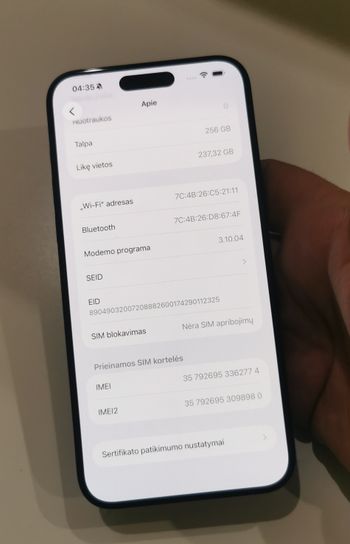 iPhone 15 Pro Max, Blue Titanium, 256gb