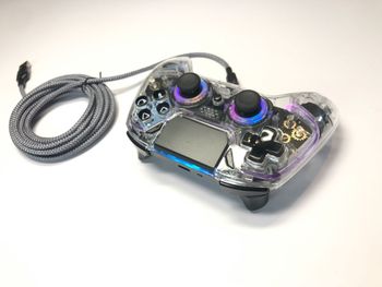 Deltaco Gaming GAM-169-T Transparent Wireless Controller PS4, PC, Android, iOS for sale