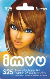 Karta Podarunkowa IMVU 25 USD  GLOBAL