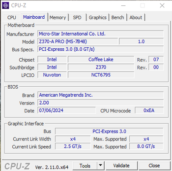 MSI Z370-A PRO Intel Z370 ATX DDR4 LGA1151 2 x PCI-E x16 Slots Motherboard
