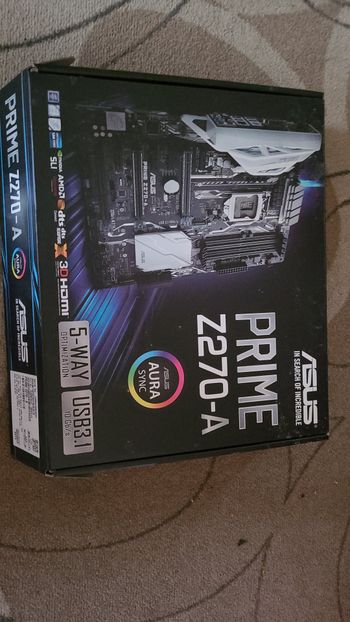 Asus PRIME Z270-A Intel Z270 ATX DDR4 LGA1151 3 x PCI-E x16 Slots Motherboard